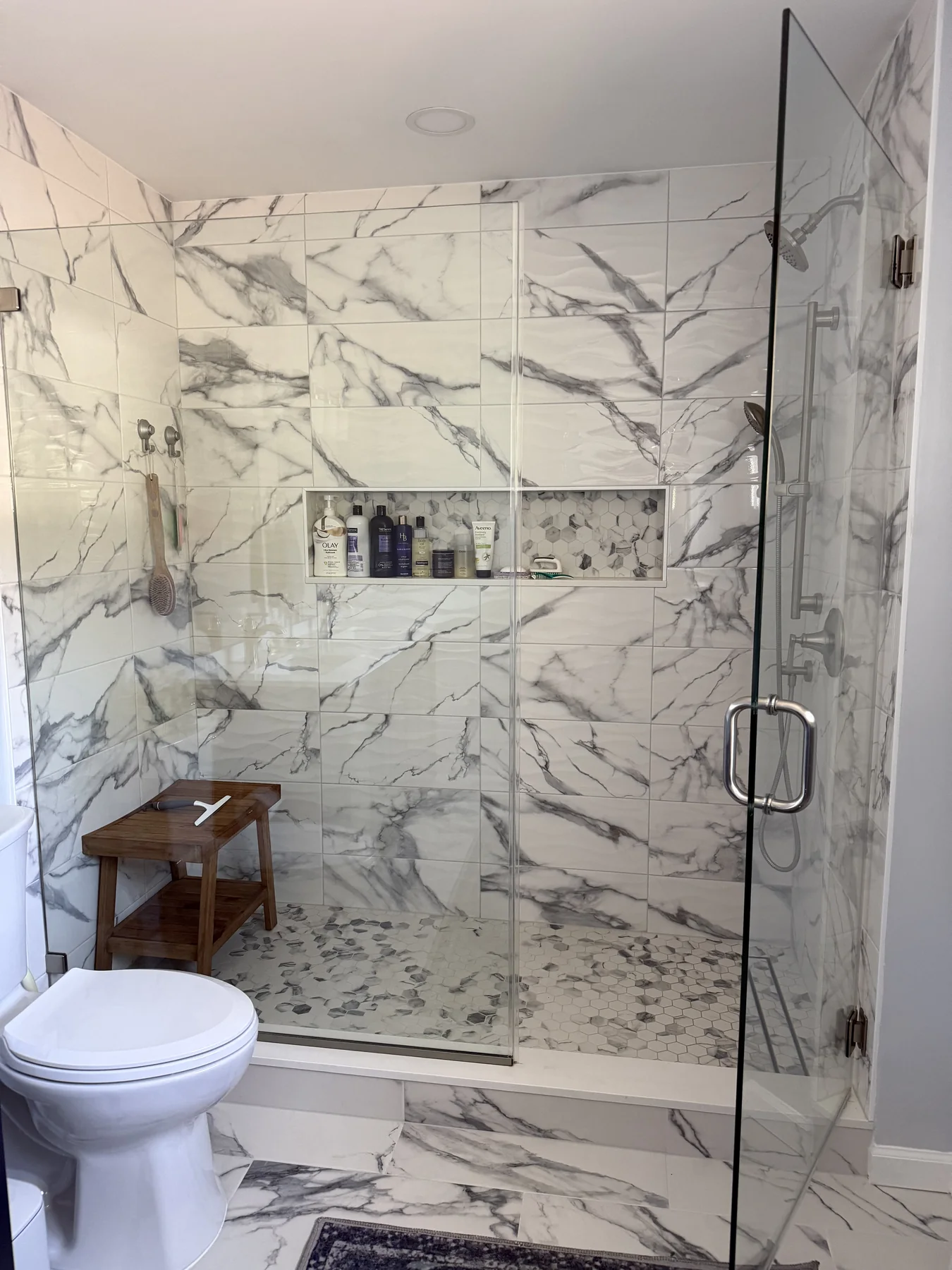 Bathroom shower cleaning result